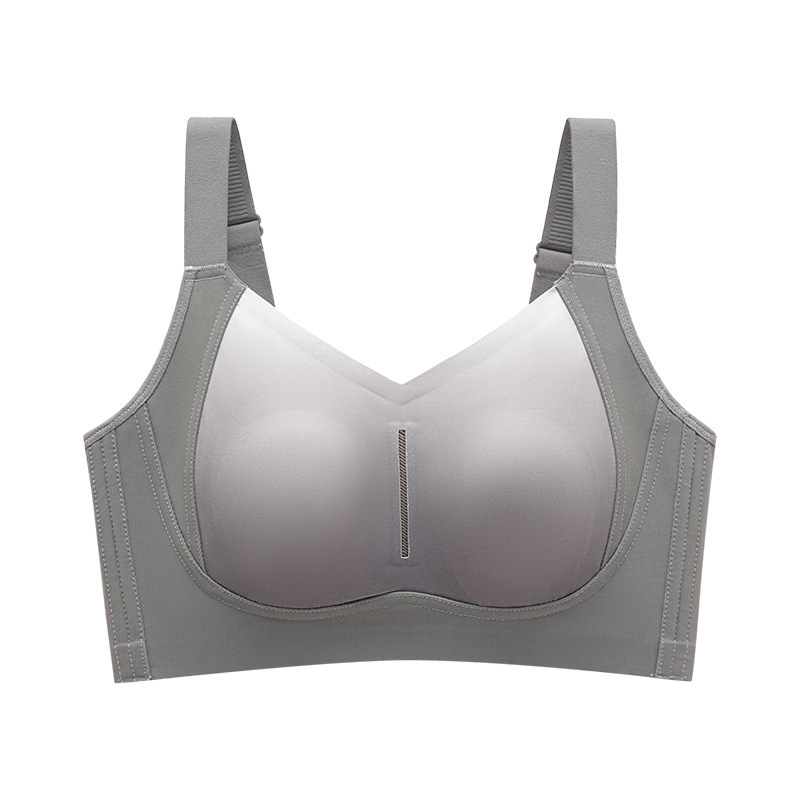 2025 クロスボーダー Amazon SHEIN AliExpress プラスサイズフロントボタンプッシュアップブラジャーシームレスバックスポーツブラ女性用|undefined