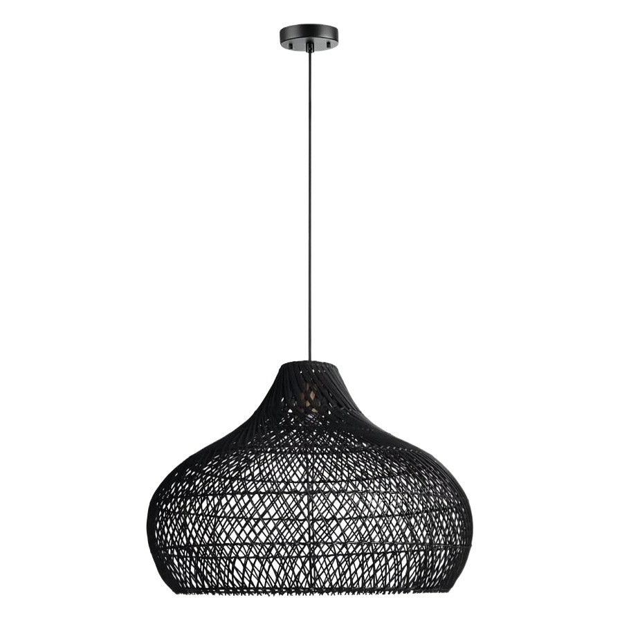 Lámparas nórdicas creativo ratán pantalla sala de estar comedor cabecera B & B sala de té araña tejida