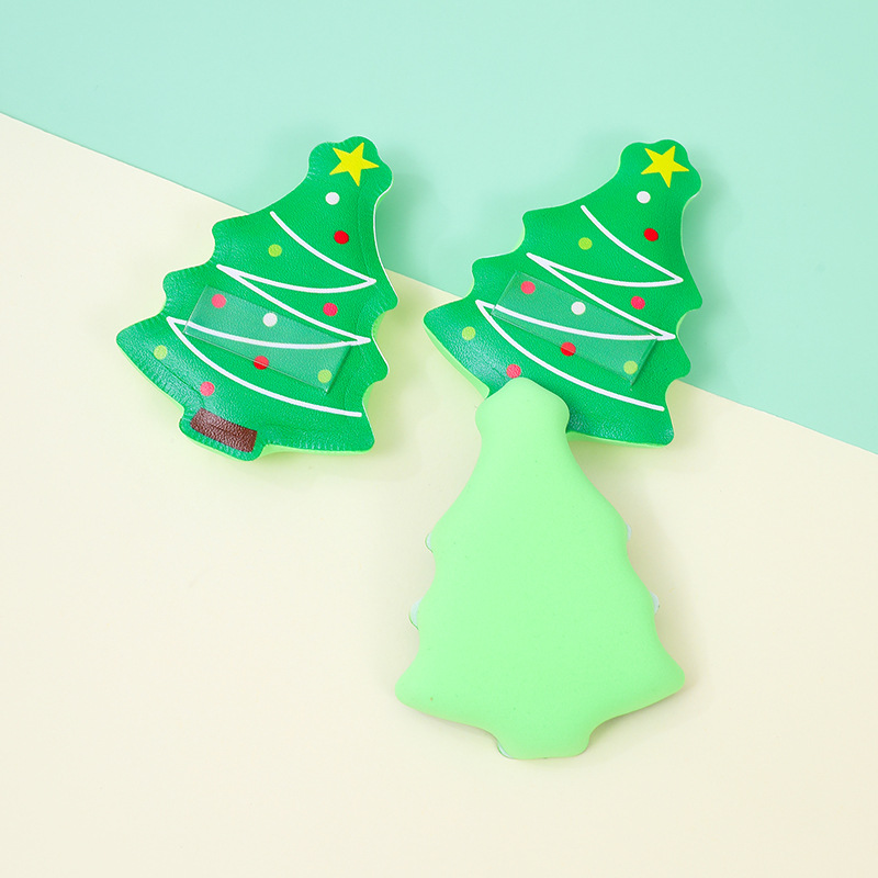 Fábrica personalizada árbol de Navidad polvo de algodón espesar transfronterizo no látex cosmético almohadilla de aire huevo cosmético mayorista