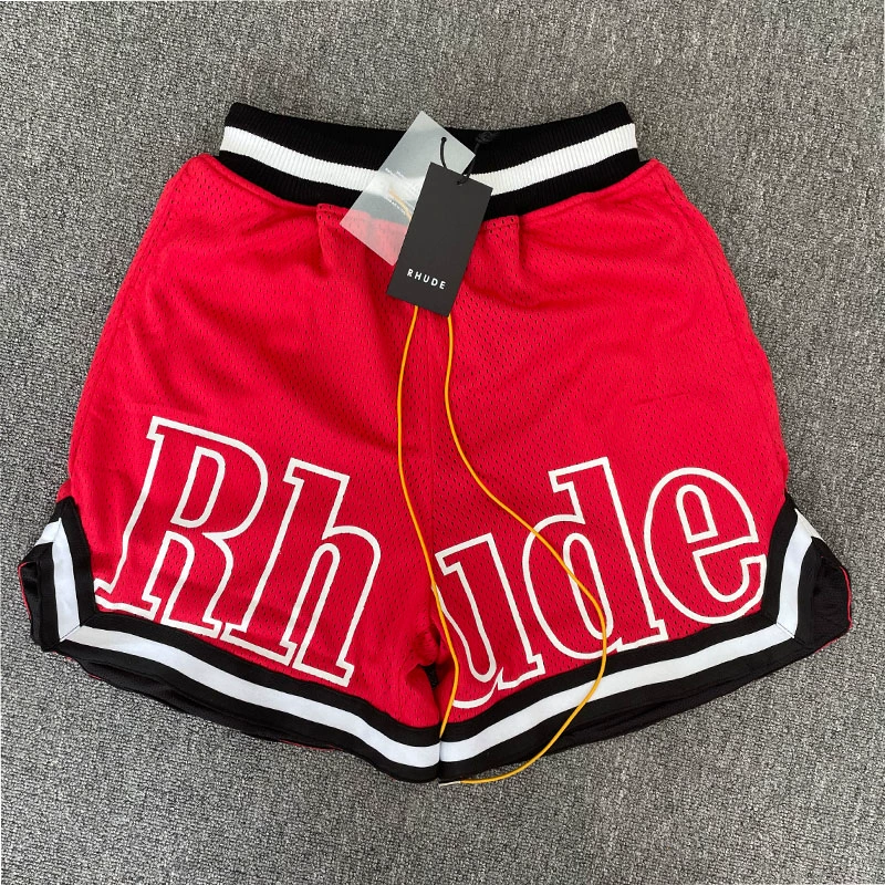 oversized letter mesh basketball shorts detail 5