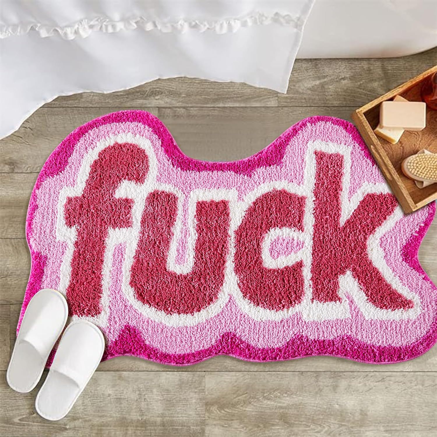 200g Weight carpet Home Textiles & Decor Type Imitation cashmere, Polyester Material Casual Cute Letter Imitation Cashmere Polyester Carpet Bedding