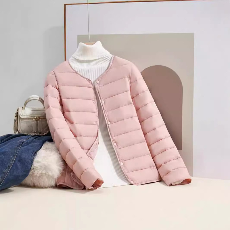 轻薄羽绒棉服女内胆短款内搭新款秋冬季外穿轻便简约外套|undefined