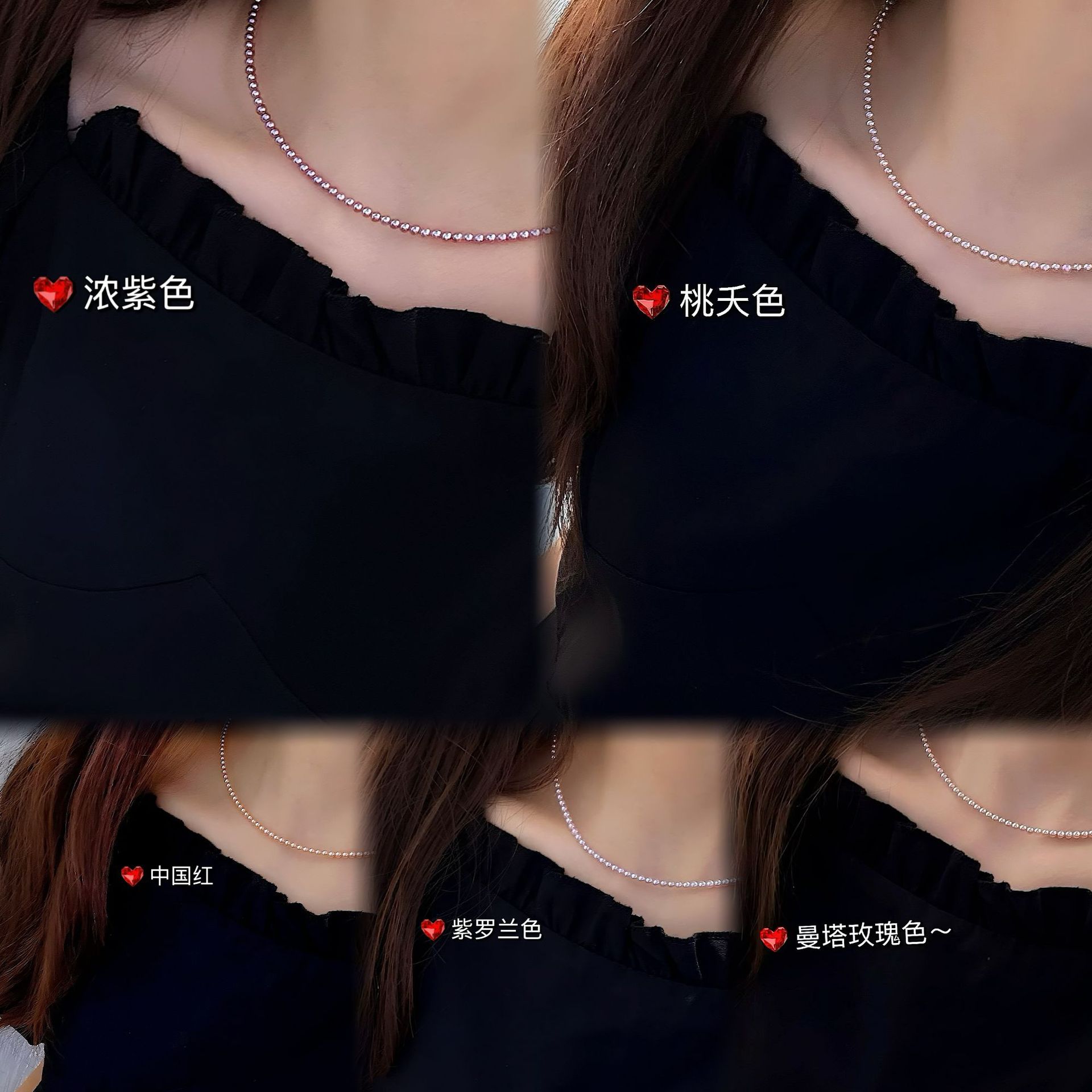 ���ߵ�ˮ����߼�����S925������Ȼɫ3-4mm��Բ��Ͼ������������