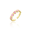 Brand copper one size adjustable ring, suitable for import, simple and elegant design, 750 sample gold