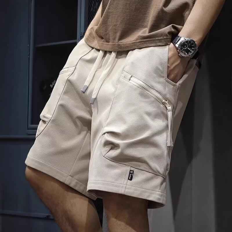 2025 Summer Five-point Pants Hong Kong-style Korean-style Work Shorts Men's Sports Casual Pants Loose Trendy Brand plus size Pants 2025 Summer Five-point Pants Hong Kong-style Korean-style Work Shorts Men's Sports Casual Pants Loose Trendy Brand plus size Pants