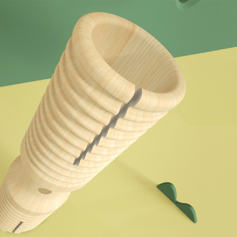 Jiagou tubo de sonido doble percusión grande música para niños material didáctico juguete de madera instrumento musical juguete entre padres e hijos. 13