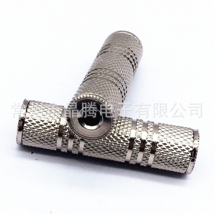 3.5立体母转母转换插头  3.5MM 耳机双通  全金属3.5MM双声道插座