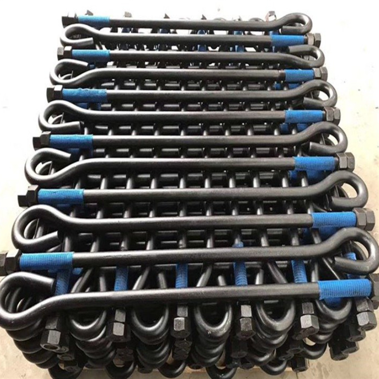 Fabricante de procesamiento de 7 caracteres 9 caracteres perno de anclaje piezas incrustadas tipo L perno de anclaje incrustado perno de grúa torre