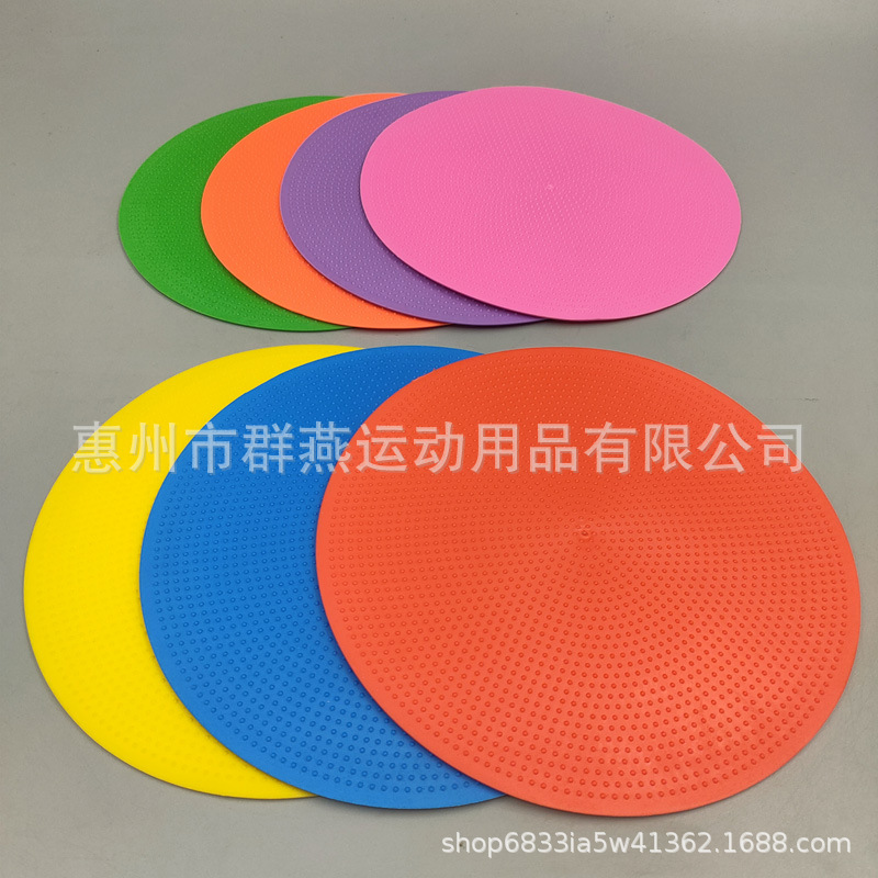 Placa de logotipo Placa de entrenamiento de fútbol Placa de logotipo plana Placa de logotipo de disco formación obstáculo pie cesta fila tenis hito pad