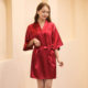 Amazon Cross-border plus size Pajamas Women's Summer Cool Thin Home Clothes Short Women's Cardigan Nightgown Wholesale
