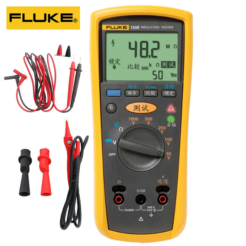 FLUKE Fluke F1508 Изоляционный Сопротивление Тестер F1503 Цифровой шейкер портативный мультиметр Мегаметр