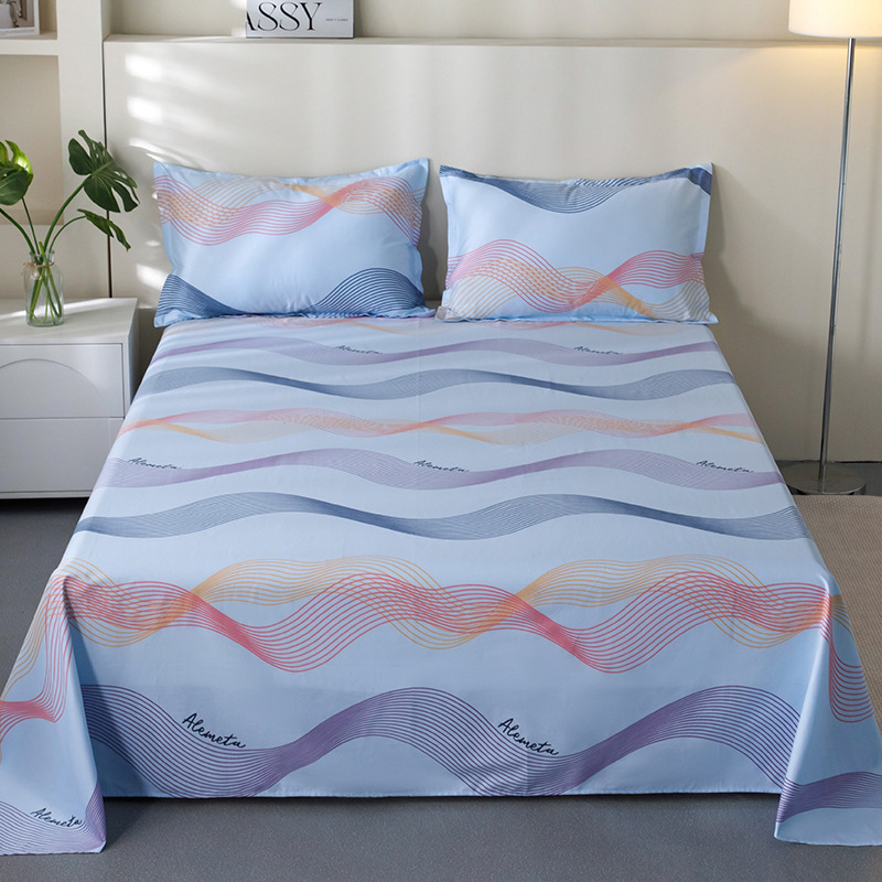 100% algodón sábanas dormitorio de estudiantes cubierta de cama individual niños de verano una sola pieza engrosada edredón al por mayor image 59