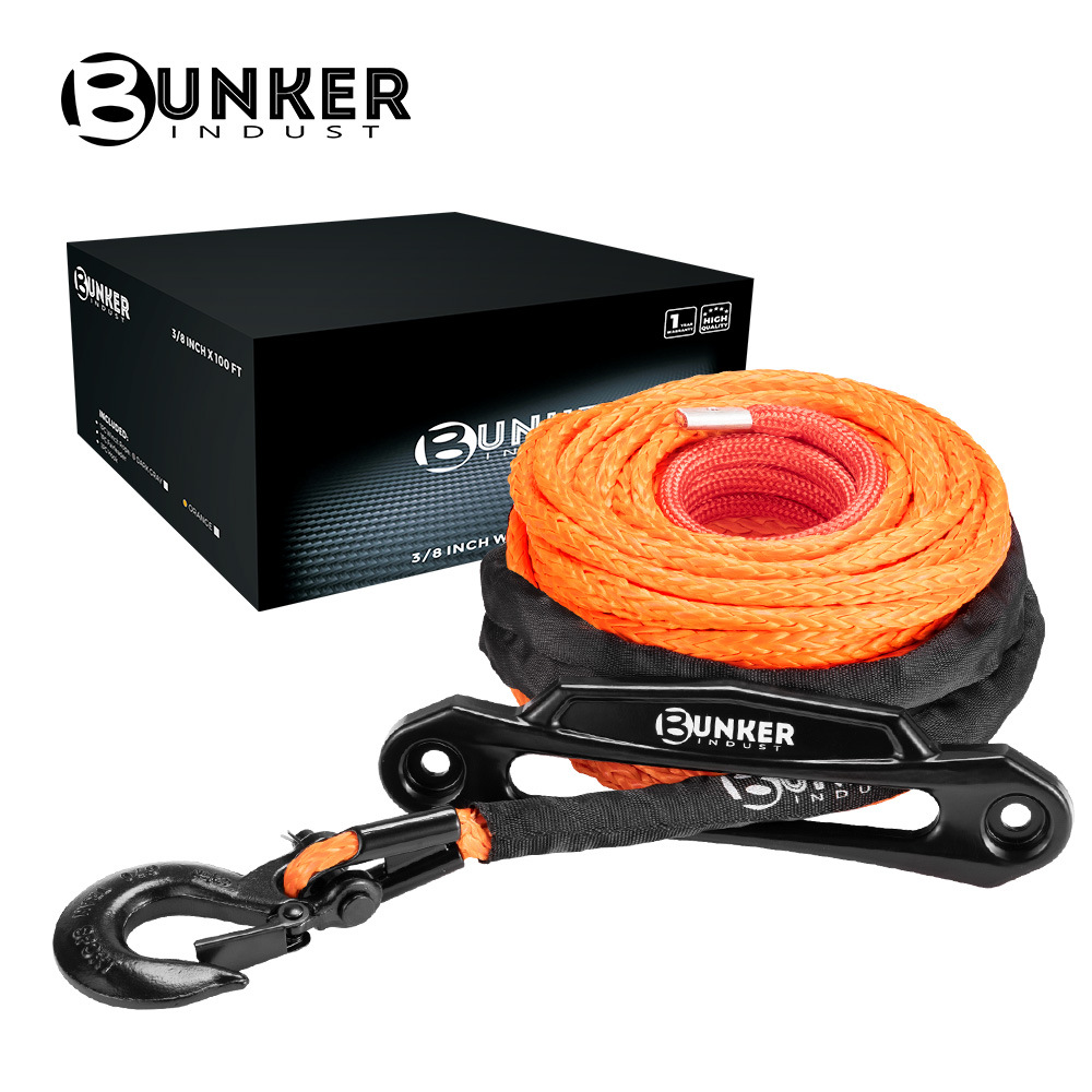 BUNKER INDUST 30M 23809磅越野尼龙脱困救援拖车绳绞盘绳套装