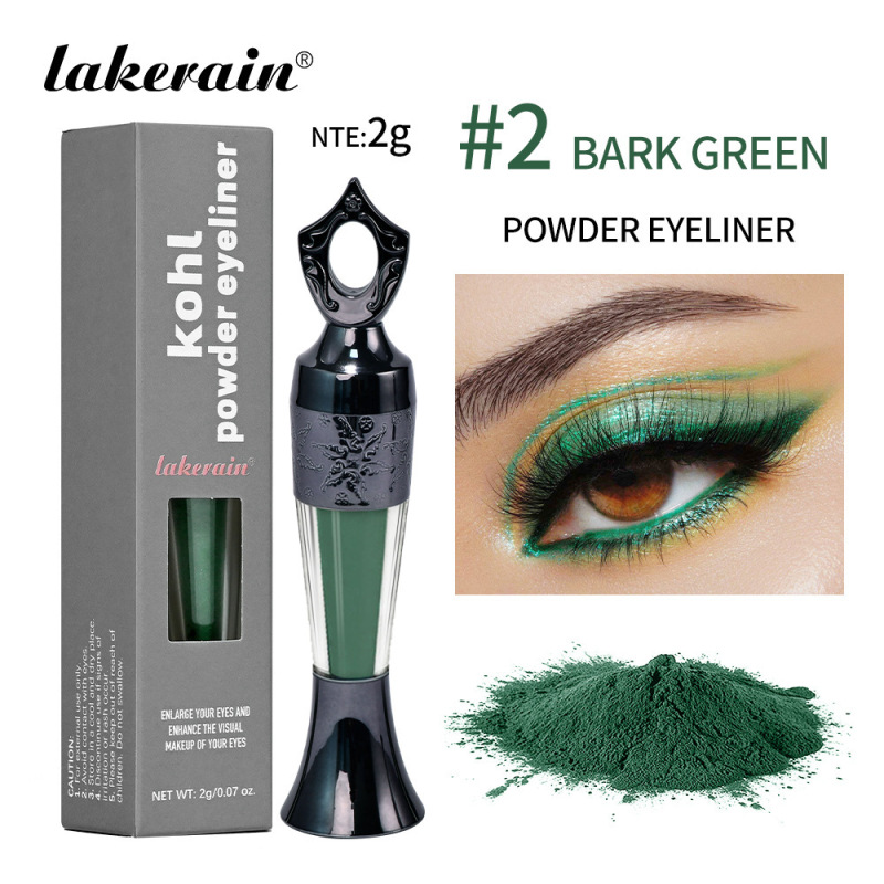 跨境lakerain 新款沙伊德眼线粉粉状眼线笔Eye Powder黑色绿色|undefined