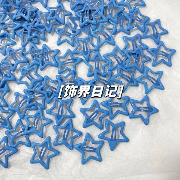 彩色五角星发夹发卡碎发简约星星刘海bb夹头发夹子头饰侧边夹发饰