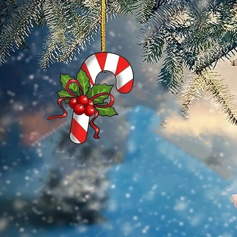 Transfronterizos nuevos dibujos animados de Navidad Santa colgante decoración de colgante de Navidad decoración de automóviles image 8