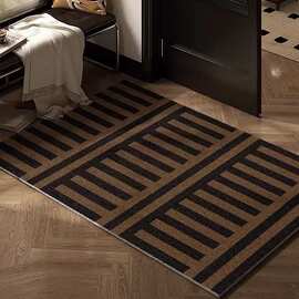 中古风丝圈入户地垫进门门垫防滑可裁剪地毯门厅玄关易打理脚垫子