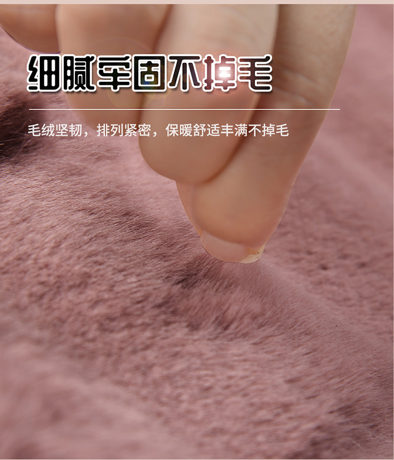 Light luxury car seat cushion winter plush car single piece rear seat cushion winter warm wool cushion universal seat cushion