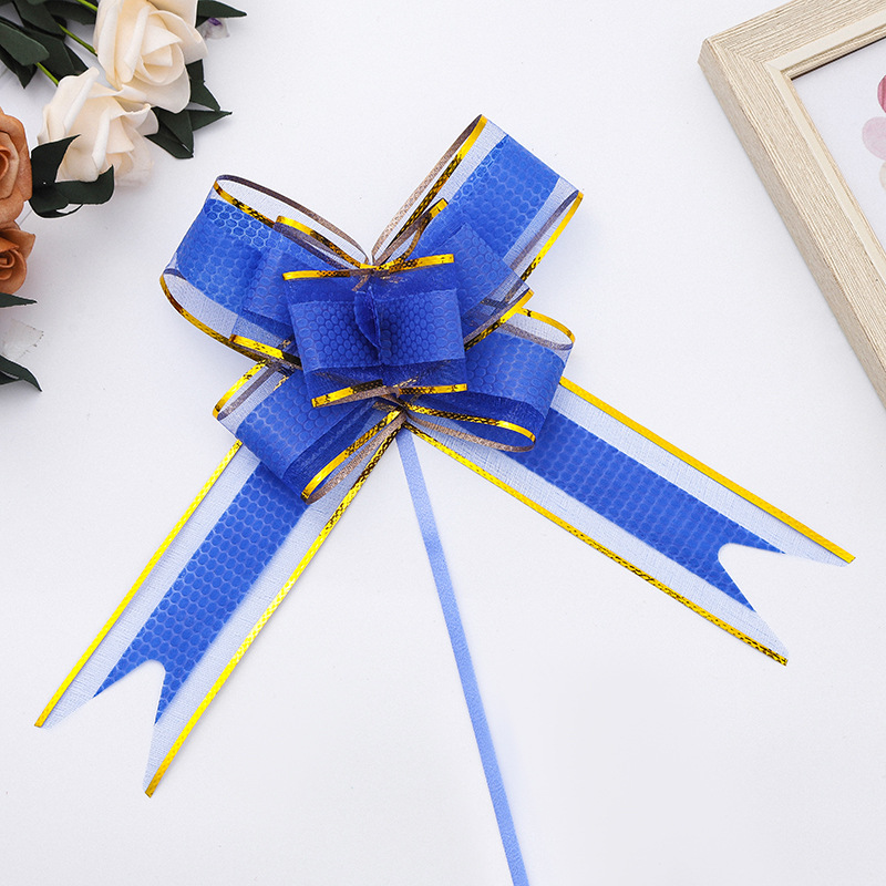 Transfronterizo 50 gran patrón de piedra hilo de nieve arco flor tirada a mano tela no tejida Festival de la boda guirnalda cinta guirnalda