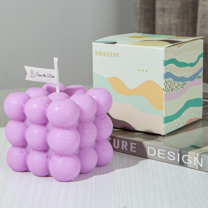 Directo de fábrica Cubo Rubik vela aromaterapia regalo al por mayor ins creativo decoración del hogar traje accesorios tiro
