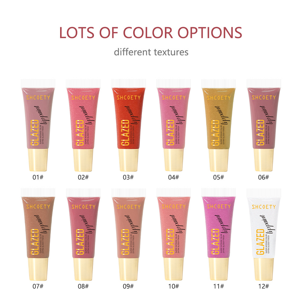 SHCOETY Hydrating Lip Gloss has a water-like texture that does not stick to the cup. It is a pouty lip brightening tube lip gloss and lip gloss that crosses borders Item Picture