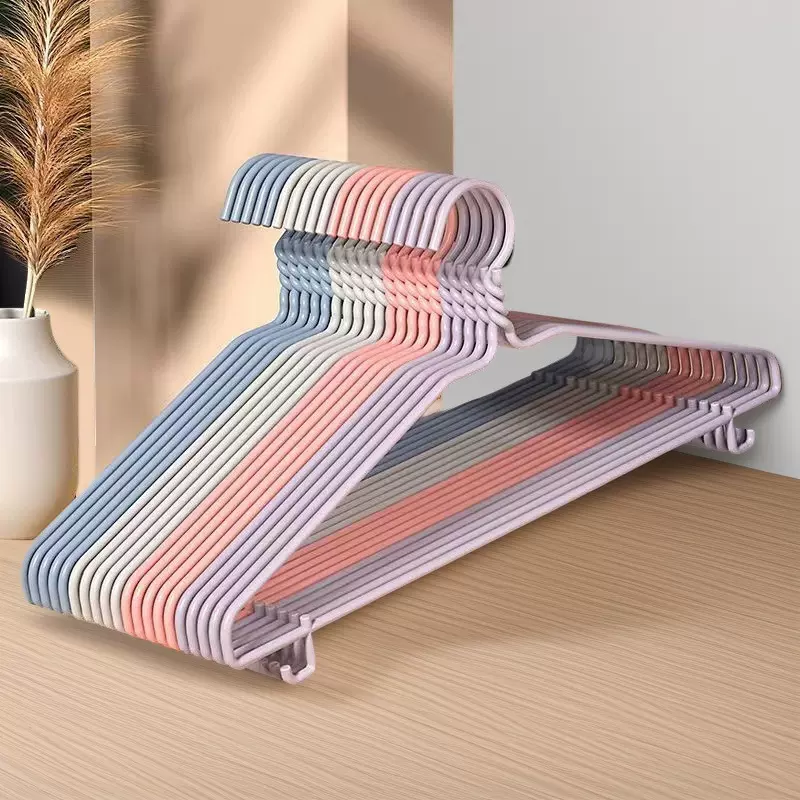 纸卡装【40cm凹平带钩衣架】无痕衣架不锈钢衣架衣架无痕防肩角衣