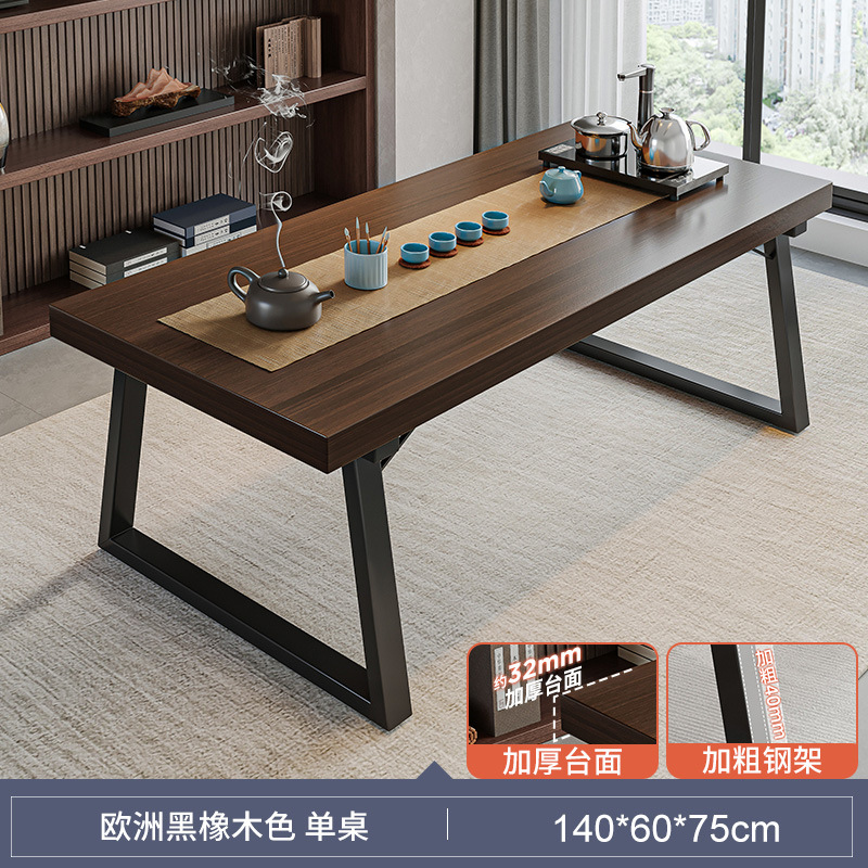 Mesa de té y silla combinación pequeño apartamento simple mesa de té sala de estar casa balcón té mesa de té nuevo tablero grande chino mesa de té