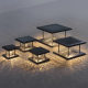 Solar Column Lamp Outdoor Waterproof Wall Garden Lamp Modern Outdoor Villa Gate Garden Wall Column Lamp