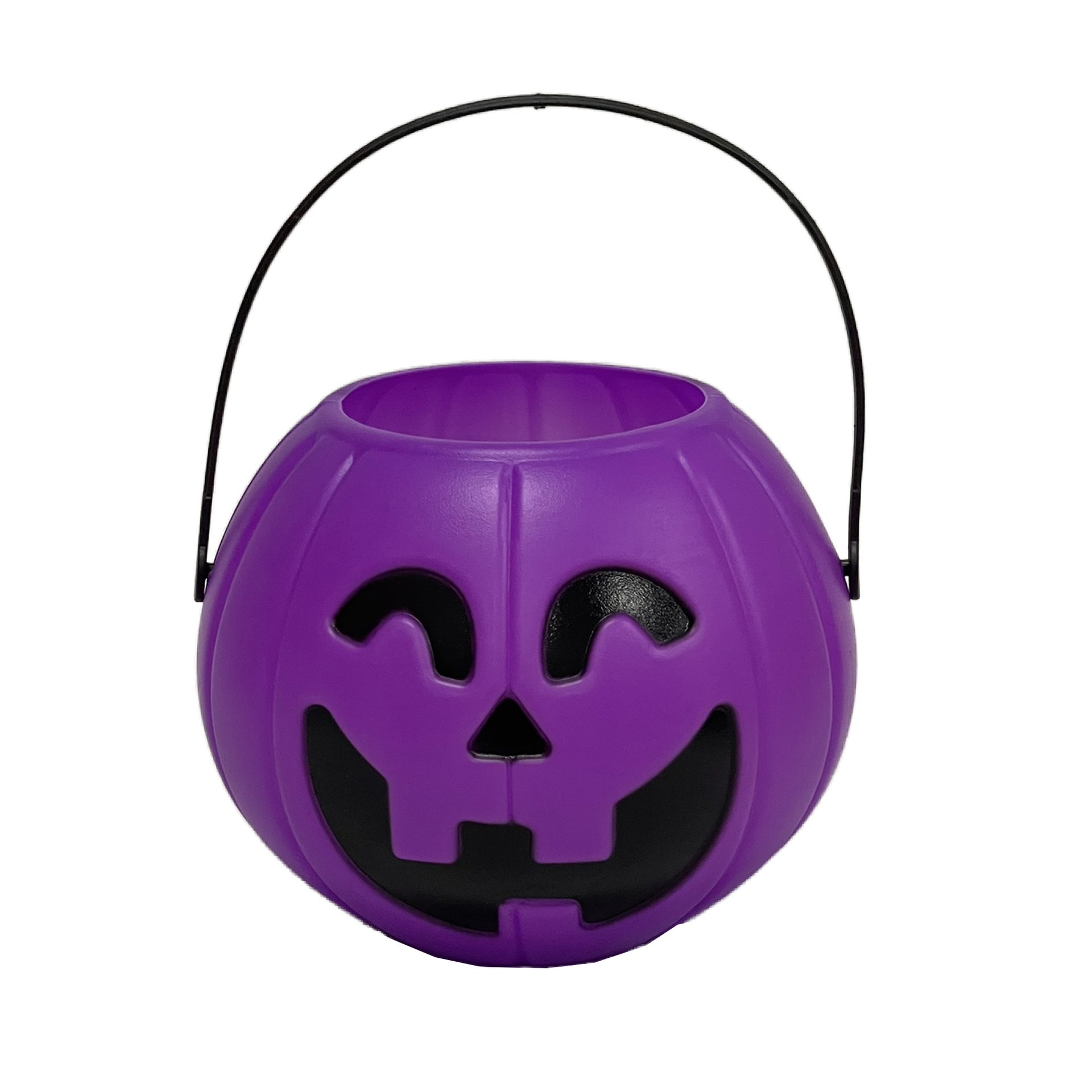 Halloween calabaza lata cubo cara sonriente calabaza fantasma fiesta actividad accesorios de vestir calabaza portátil lata de dulces