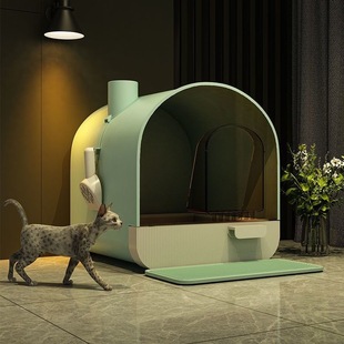 Fully Enclosed Cat Litter Box, Large Anti-Odor Cat Toilet Drawer-Type Litter Box, Anti-Sand, Anti-Splash and Deodorization
