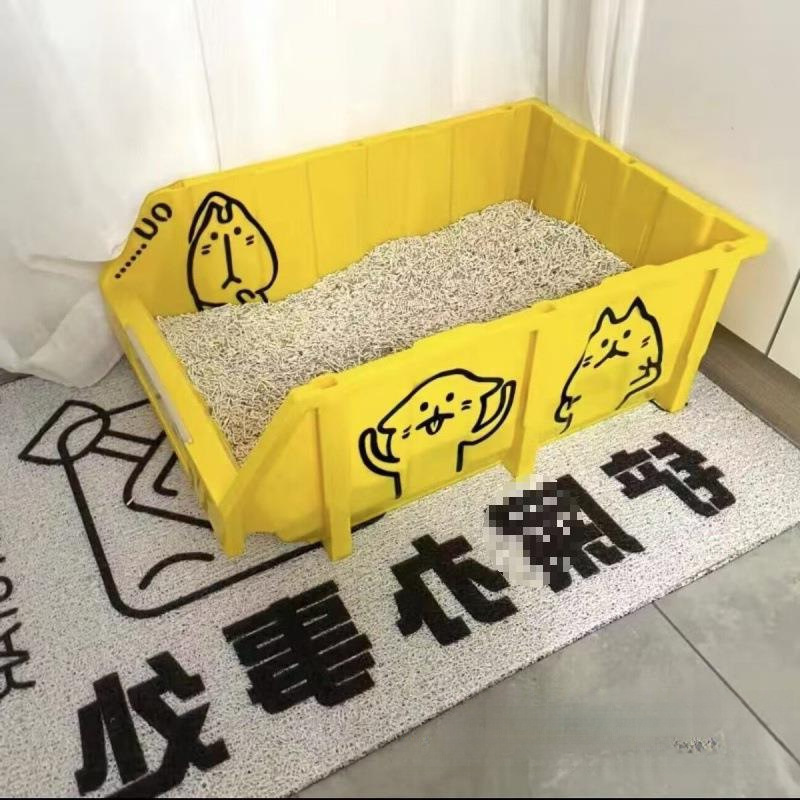 猫トイレサイズ 特大 メインクーン猫 巨大コンテナ ラージターンオーバー フルオープン ジャイアント デフォルト|undefined