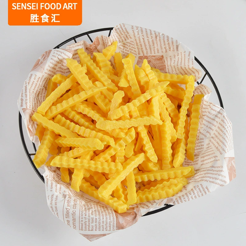 Новая имитация ПВХ гофрированная модель картофеля фри креативное Моделирование еда игровые реквизиты шип картофель фри картофельные чипсы