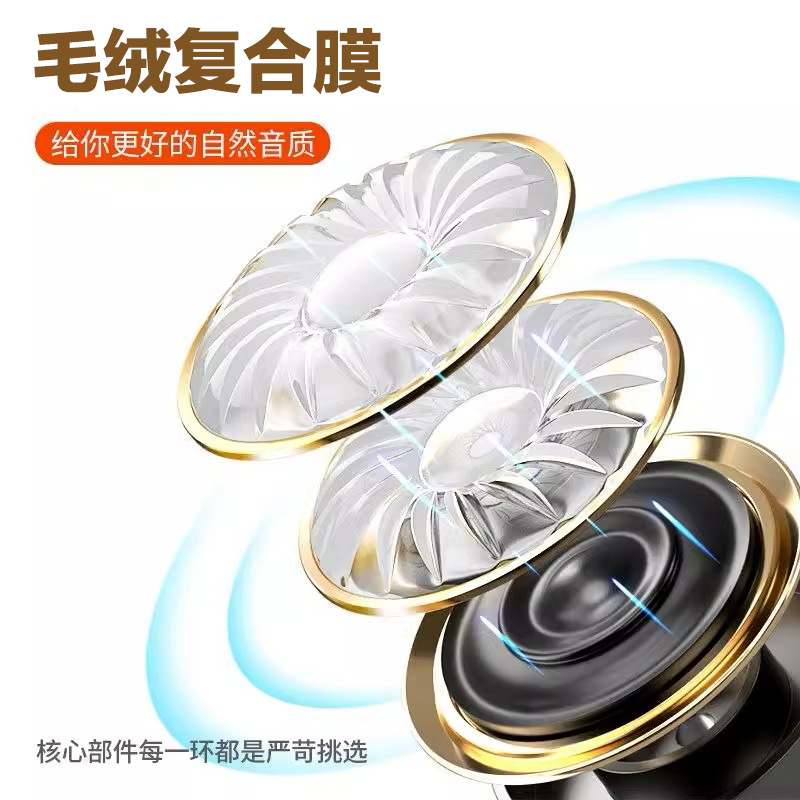 適用蘋果iPhone15 promax手機線控有線耳機usb-c複合膜彈片重低音