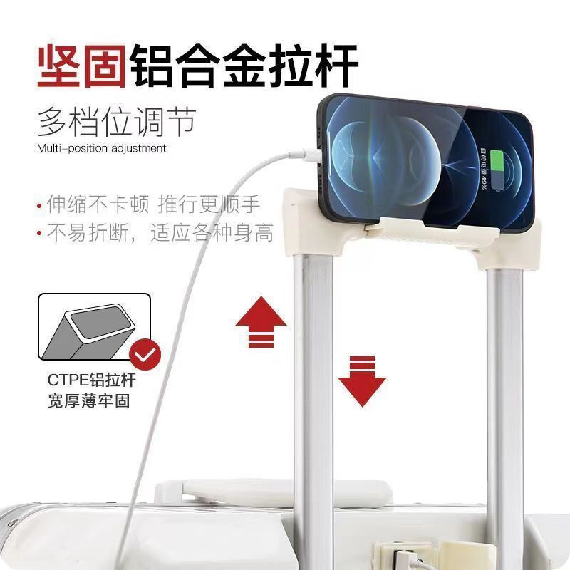 37 puntos de equipaje mujer gran capacidad de cinco ruedas caja de tracción alta 28 pulgadas separación seca y húmeda caja de freno 26