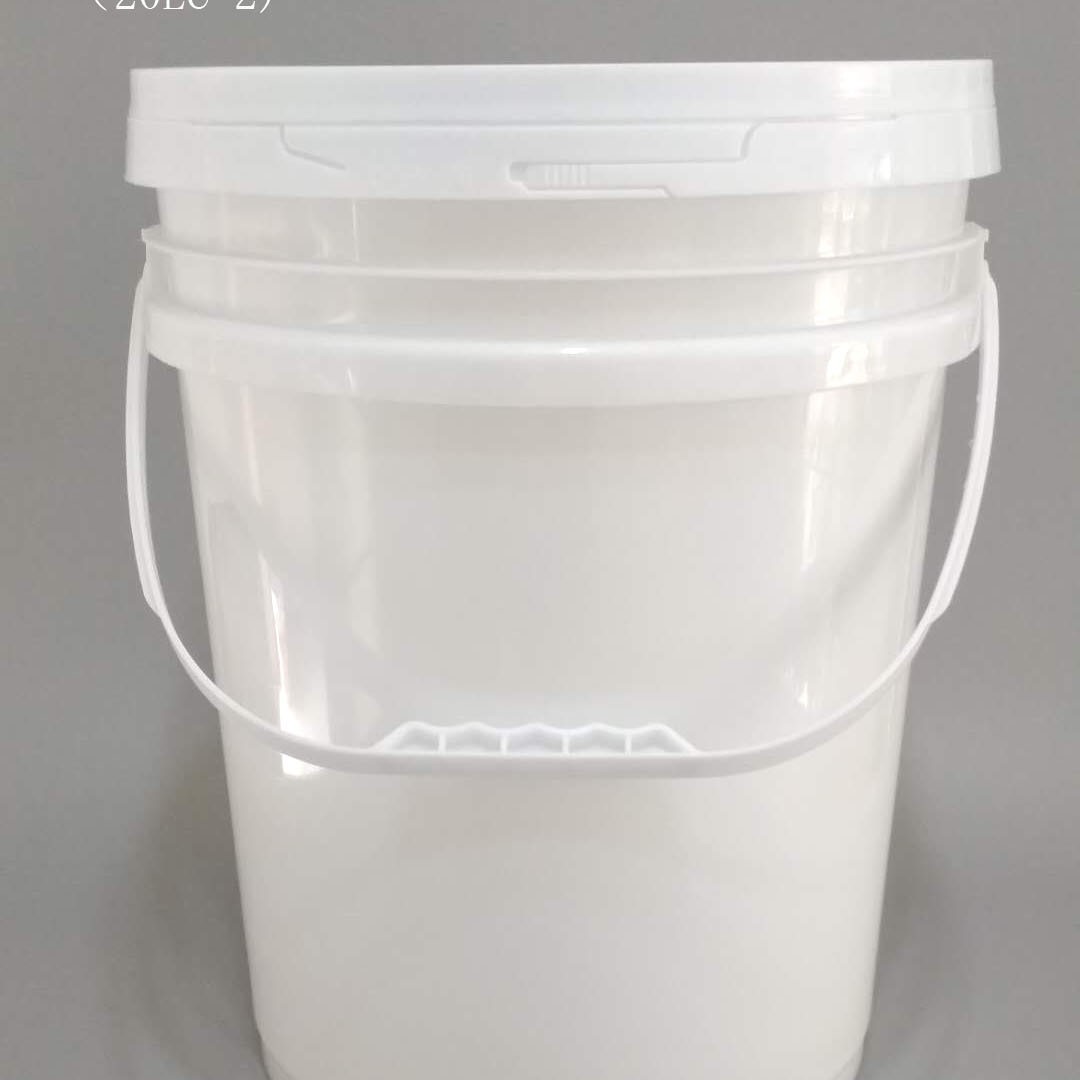 厂家直供20L涂料桶化工木工胶白乳胶油漆塑料桶 圆形pp桶