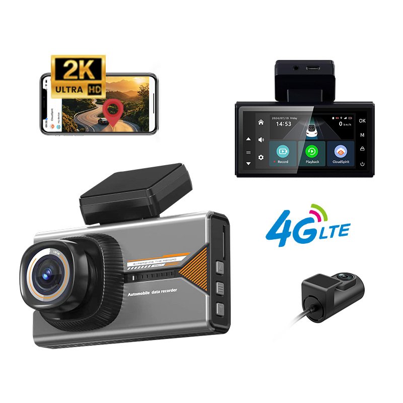 Grabadora de Conducción Transfronteriza de Nuevo Modelo con Monitoreo Remoto 4G de Alta Definición, Grabación Dual Delantera y Trasera y Visión Nocturna image 1