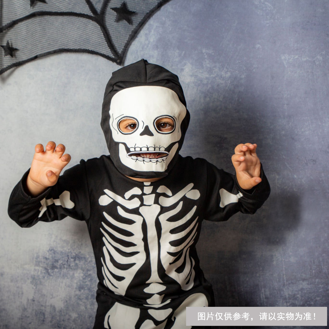 Halloween Niños de la muerte ropa de esqueleto para niños cos de la muerte espectáculo ropa de fiesta ropa de esqueleto de luz nocturna