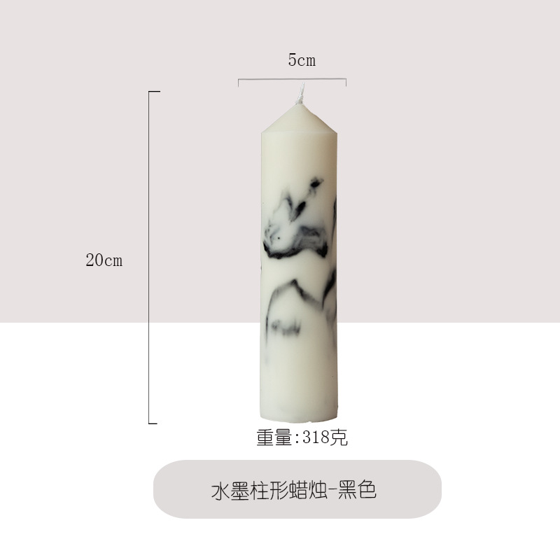 Ventas calientes hechas a mano pintura de tinta columnar adornos de vela decoración vintage boda regalos de mano fiesta al por mayor explosión