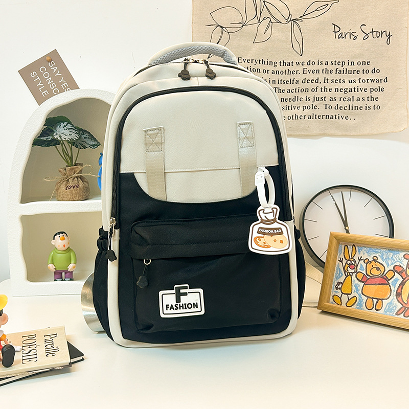 Estilo universitario, ligero, impermeable, mochila escolar para estudiantes universitarios de secundaria y preparatoria, mochila de viaje de ocio resistente al desgaste, fábrica transfronteriza al por mayor