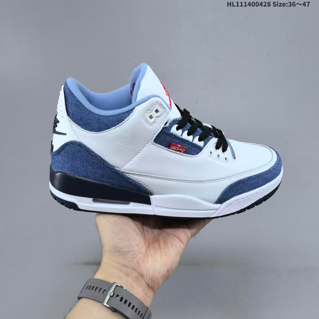 aj3 zapatillas de cemento blanco Putian zapatos de hombre de alta versión de cemento negro Fujiwara Hao Beika Lanjie 3 zapatos de baloncesto zapatos de mujer