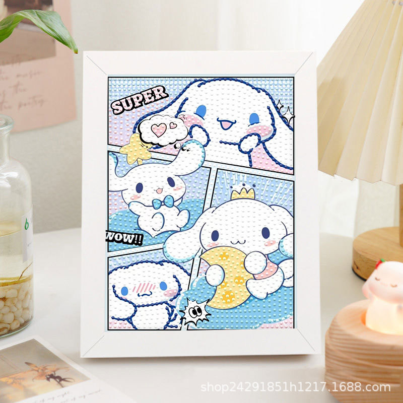 Diamante nuevo lápiz de dibujos animados pequeño nuevo pegatino diy puzzle manual regalo de cumpleaños para niños estudiantes