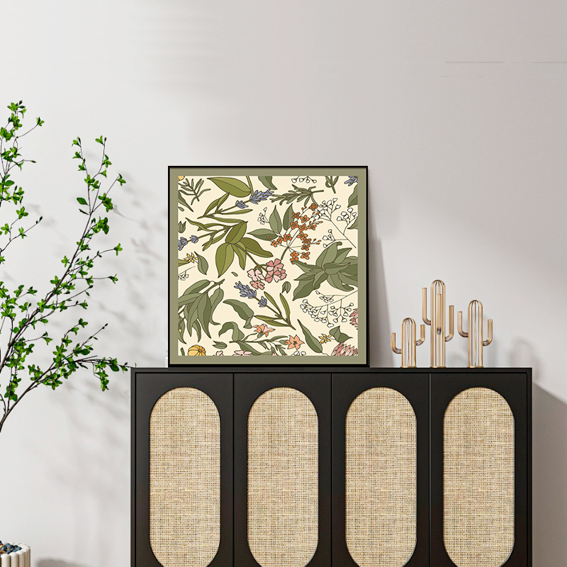 Estilo antiguo sala de estar sofá fondo pared pintura decorativa nicho retro francés pintura de muestra pasillo dormitorio pintura colgante