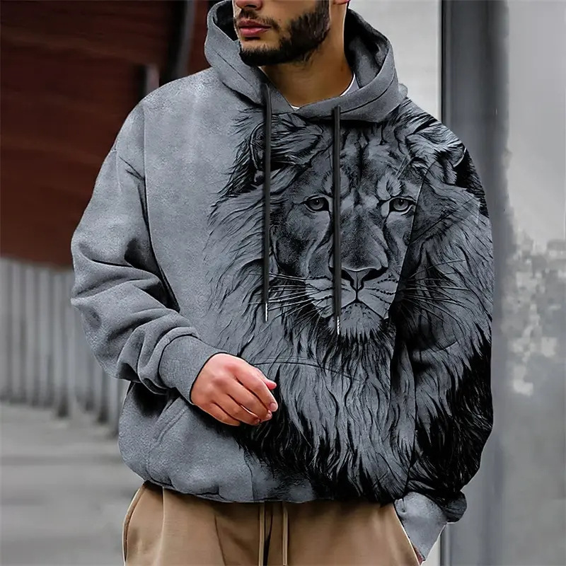 Men's 3D Printed Hoodie Outdoor Vacation Hoodie Printed Front Pocket Spring and Autumn Designer Hooded Sweatshirt Men's 3D Printed Hoodie Outdoor Vacation Hoodie Printed Front Pocket Spring and Autumn Designer Hooded Sweatshirt