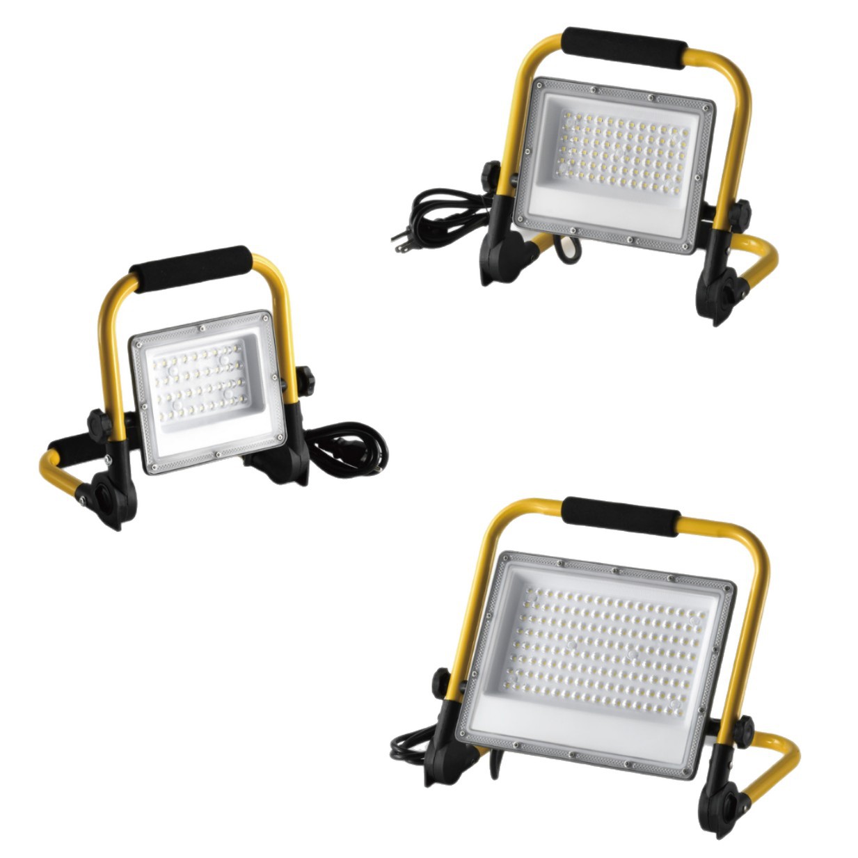 Transfronterizos led floodlight portátil floodlight portátil sitio de construcción de ingeniería de iluminación de almacén plegable fabricantes de floodlight venta caliente