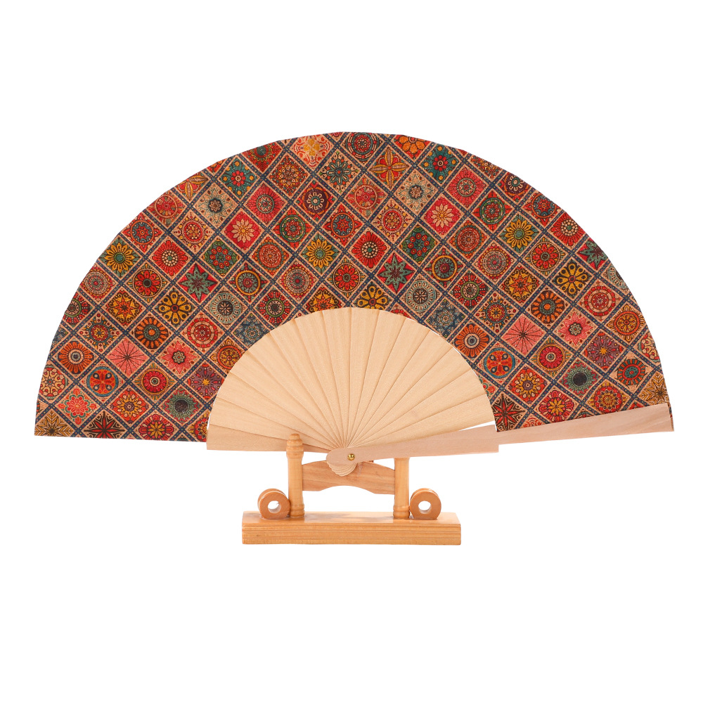 Abanico Plegable de Madera Aromática para Mujer de 20 cm de Madera Calado para Bodas image 11