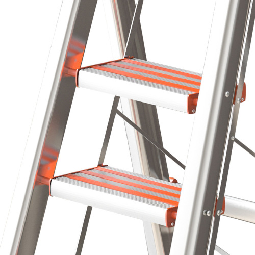 Ladder household folding ladder thickened stainless steel A-frame ladder staircase telescopic ladder height multifunctional indoor handrail ladder