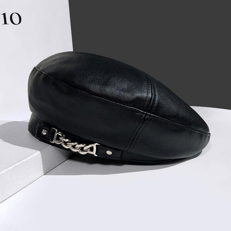 Englische achteckige Lederkette für Kinder, beliebte koreanische Version, robuste und vielseitige PU-Lederkette_voghion.com