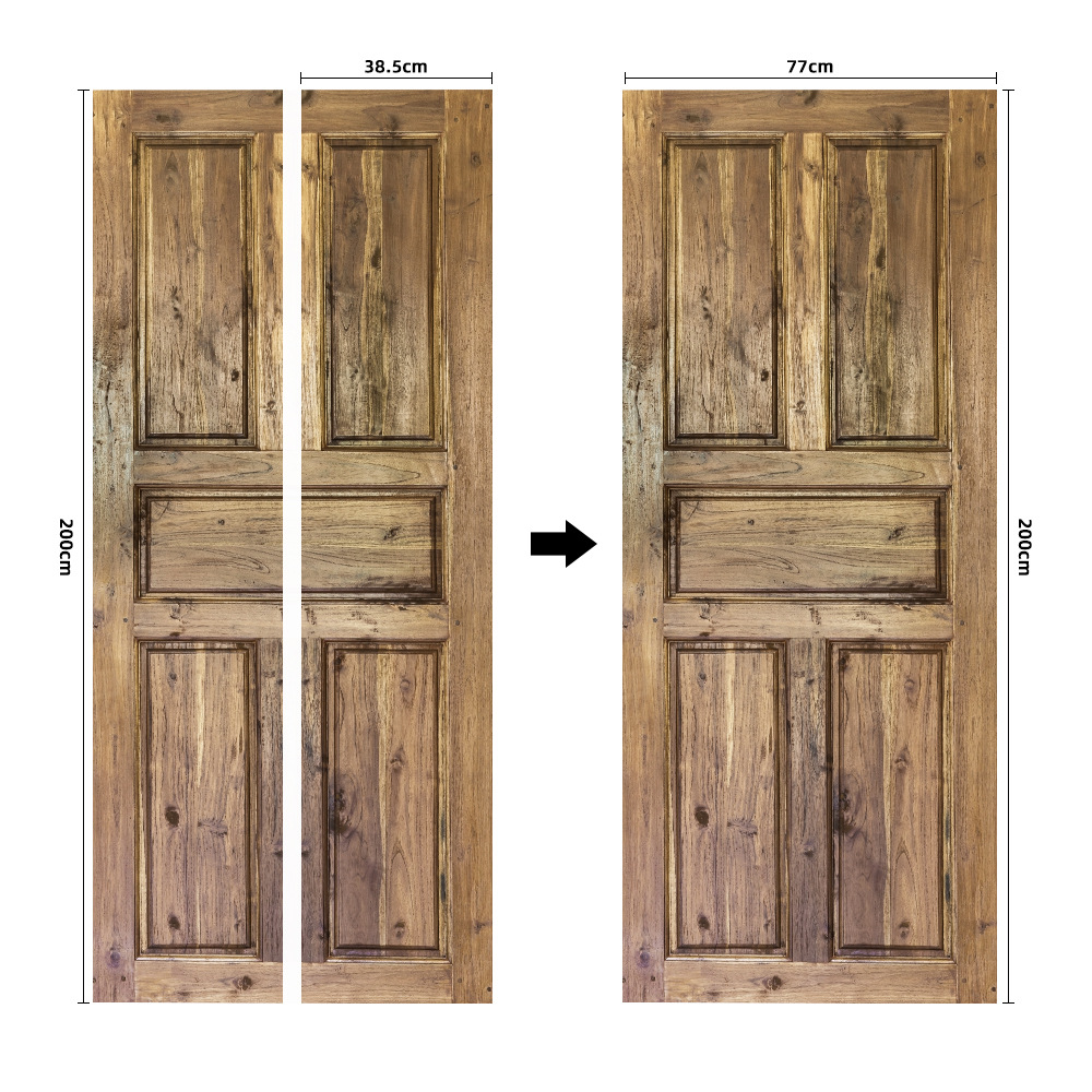 Pegatinas para puertas 3D respetuosas con el medio ambiente, autoadhesivos, fabricantes de origen al por mayor, patrones populares transfronterizos de alta definición, adhesivos para puertas impermeables, a prueba de aceite y antiincrustantes