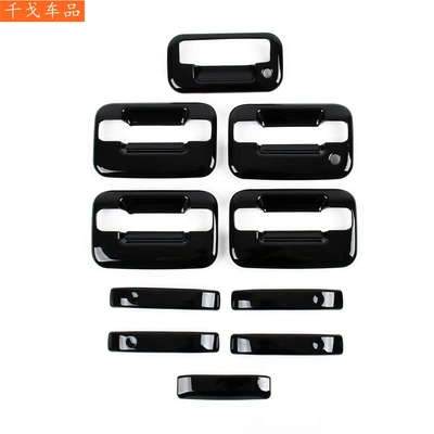 Suitable for Ford Raptor F150, Glossy Black Exterior Modification Accessories, Door Handle Bowl, Smart Handle (Body sticker) - ford-2004-f150-door-handle-bowl-standard-glossy-black-10