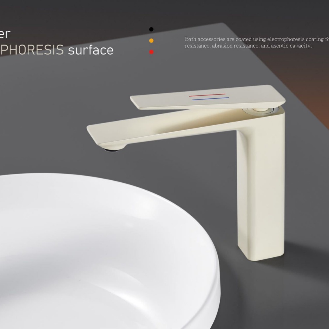 Americano cascada agua plana Cuenca del grifo de cobre alto estándar galvanoplastia/oro cepillado baño caliente y fría hogar comercio exterior